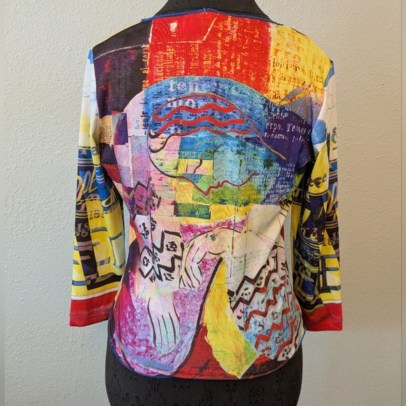 Amour Love Y2K Beaded Euro Style Blouse - Picture 10 of 13